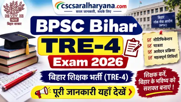 BPSC Bihar TRE-4 Notification 2026