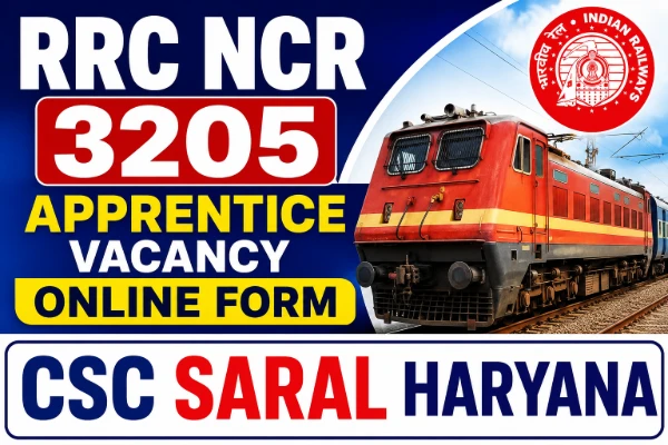 RRC NCR 3205 Apprentice Vacancy Online Form
