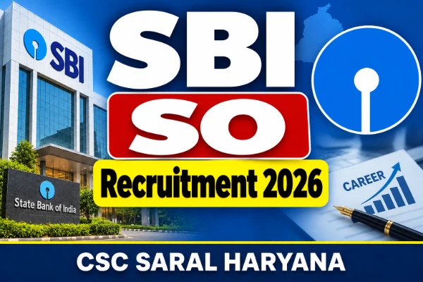 SBI SO Recruitment 2026