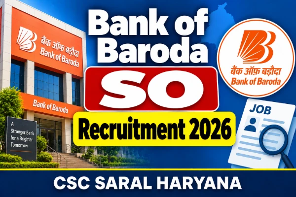 Bank of Baroda SO Recruitment 2026