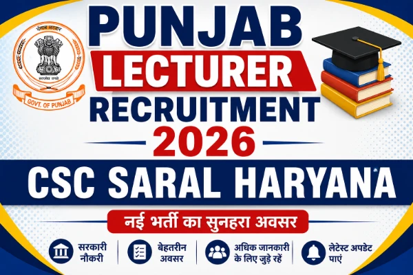 Punjab Lecturer Recruitment 2026
