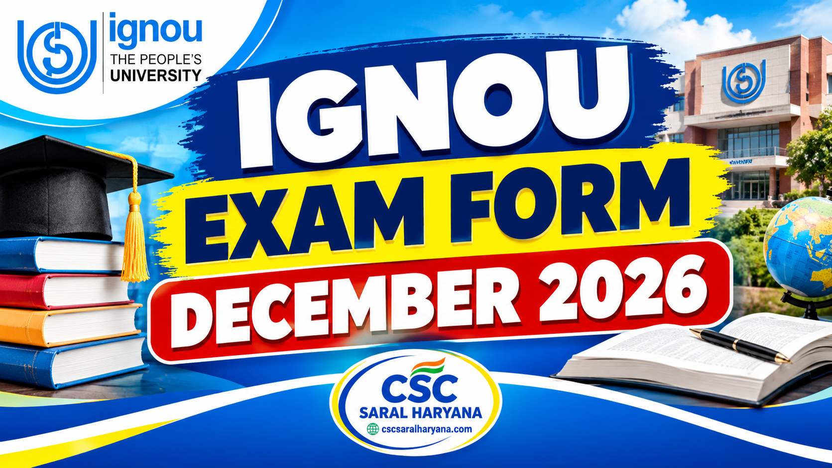IGNOU Exam Form December 2026 Last Date