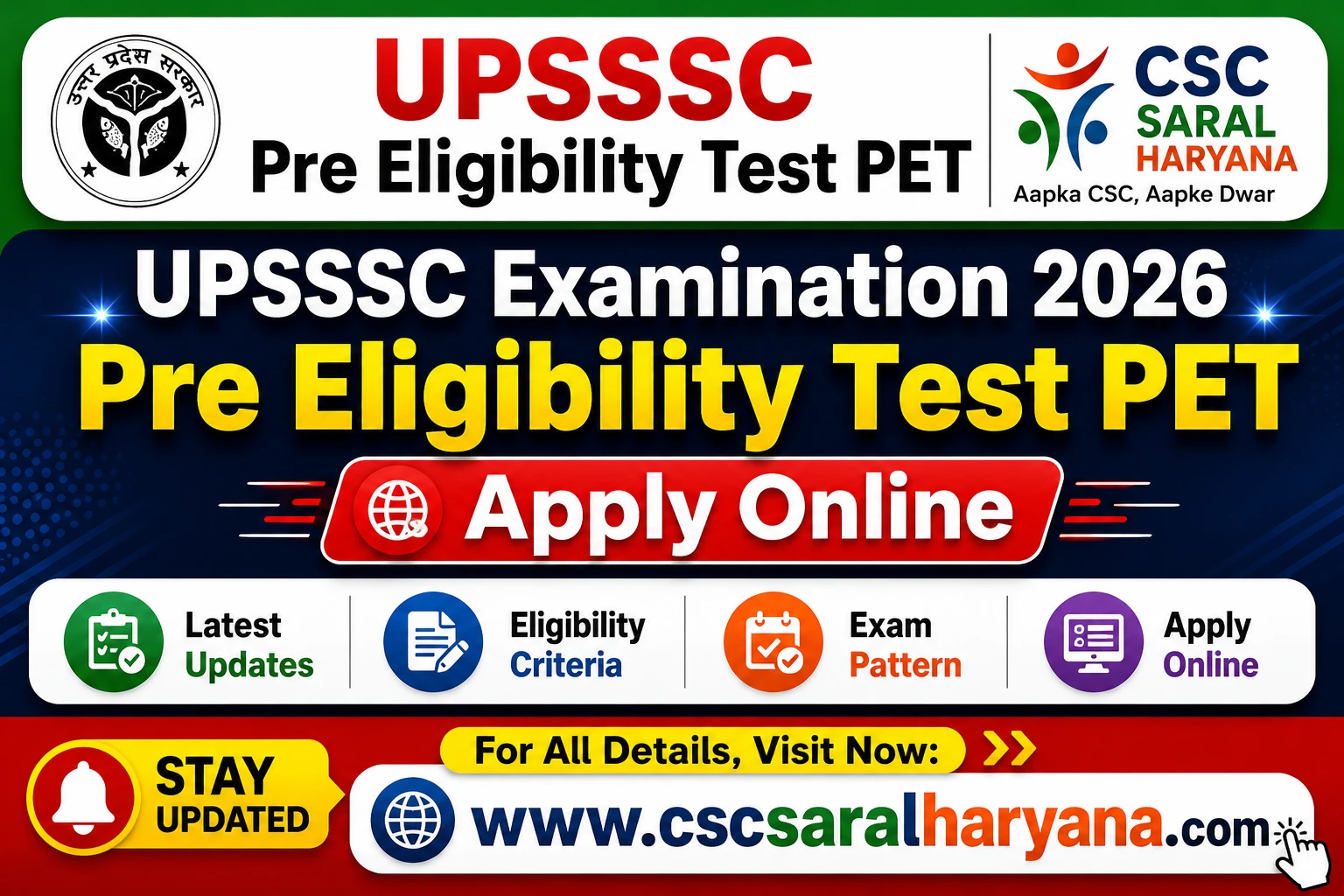 UPSSSC PET Online Form 2026